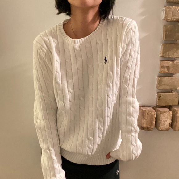 *New with Tag* Polo by Ralph Lauren white sweater❤️🔥 - Picture 1 of 4